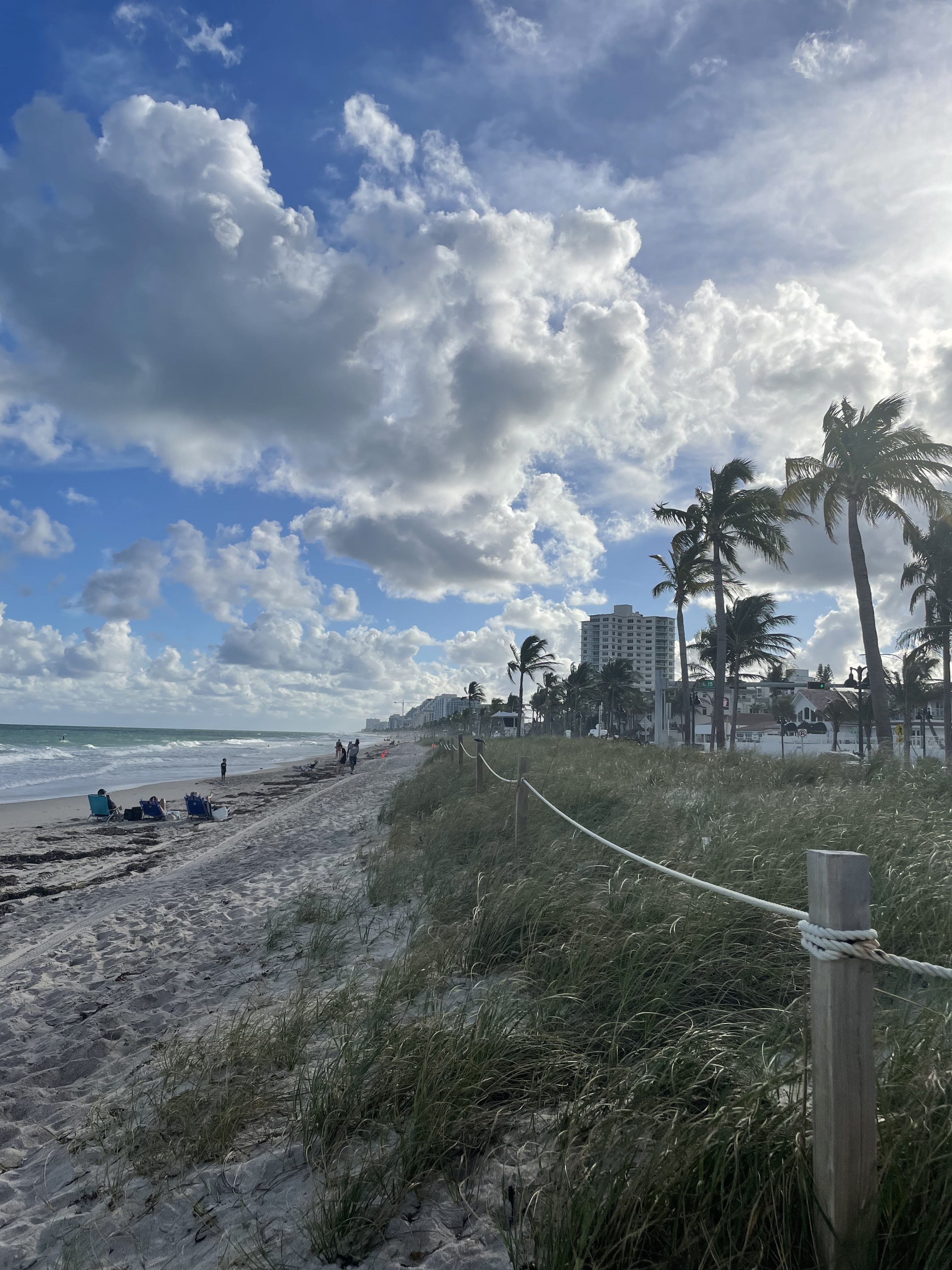Windiger Strand in Miami